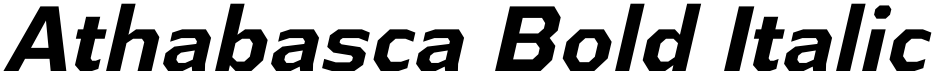 Athabasca Bold Italic