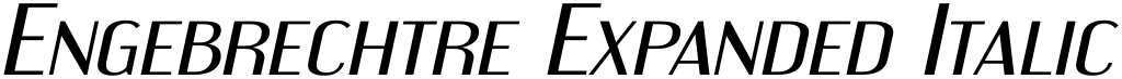 Engebrechtre Expanded Italic