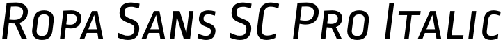 Ropa Sans SC Pro Italic