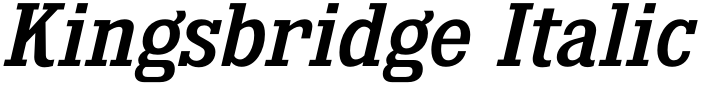 Kingsbridge Italic