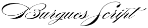 Burgues Script font