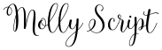 Molly Script font