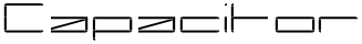 Capacitor font