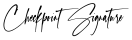 Checkpoint Signature font