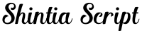 Shintia Script font