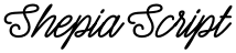 Shepia Script font