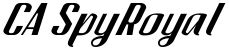 CA SpyRoyal font