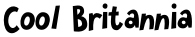 Cool Britannia font