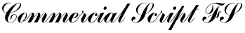 Commercial Script FS font