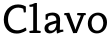 Clavo font