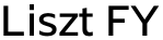Liszt FY font