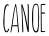 Canoe font